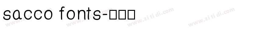 sacco fonts字体转换